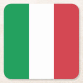 Italiaanse vlag kartonnen onderzetters (Voorkant)