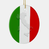 Italiaanse vlag keramisch ornament (Rechts)