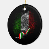 Italiaanse vlag keramisch ornament (Links)