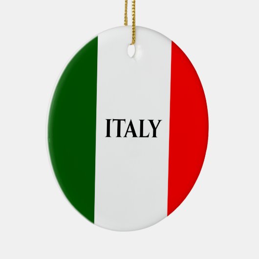 Italiaanse vlag keramisch ornament (Rechts)