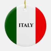 Italiaanse vlag keramisch ornament (Achterkant)