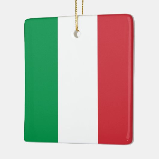 Italiaanse vlag keramisch ornament (Links)