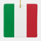 Italiaanse vlag keramisch ornament (Achterkant)