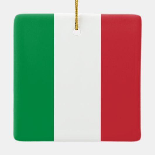 Italiaanse vlag keramisch ornament (Achterkant)