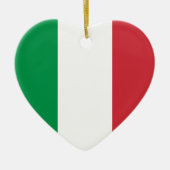 Italiaanse vlag keramisch ornament (Voorkant)
