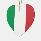 Italiaanse vlag keramisch ornament (Links)