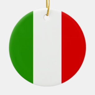 Italiaanse vlag keramisch ornament
