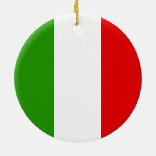 Italiaanse vlag keramisch ornament (Achterkant)