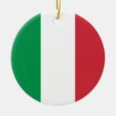 Italiaanse vlag keramisch ornament (Voorkant)