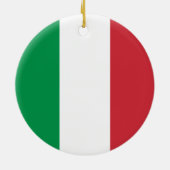 Italiaanse vlag keramisch ornament (Achterkant)