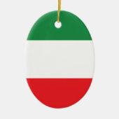 Italiaanse Vlag Keramisch Ornament (Voorkant)