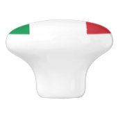 Italiaanse vlag keramische knop (Zijkant)