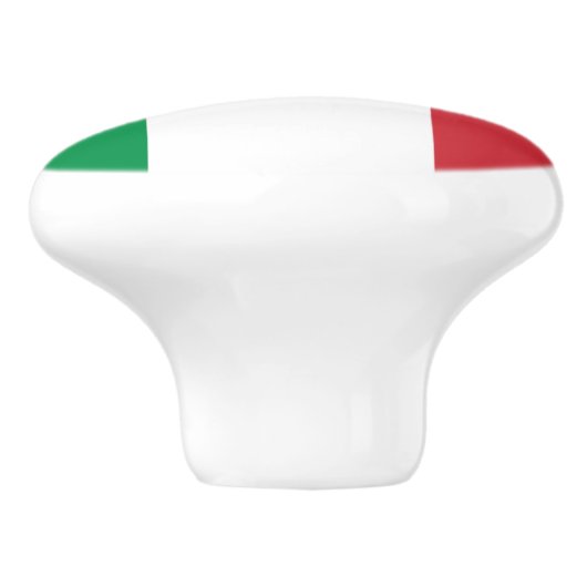 Italiaanse vlag keramische knop (Zijkant)