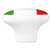 Italiaanse vlag keramische knop (Zijkant)