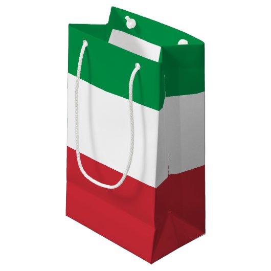 Italiaanse vlag klein cadeauzakje (Voorkant Gekanteld)