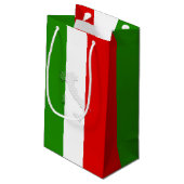 Italiaanse vlag klein cadeauzakje (Achterkant Gekanteld)