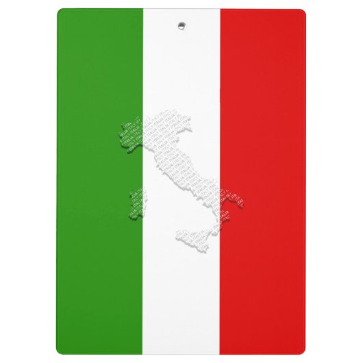 Italiaanse vlag klembord (Achterkant)
