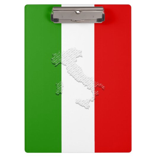 Italiaanse vlag klembord (Voorkant)