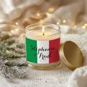 Italiaanse vlag kleuren bruiloft rechthoekige sticker