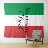 Italiaanse vlag kleuren bruiloft wandkleed (In Situ (horizontaal))