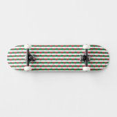 Italiaanse vlag kleuren harten patroon patriottisc persoonlijk skateboard (Horizontaal)