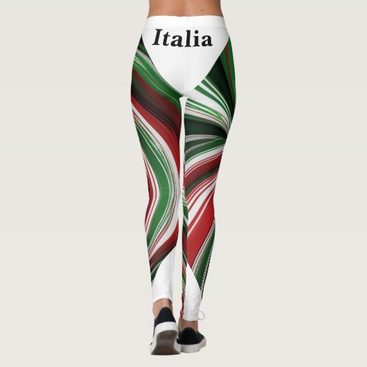 Italiaanse vlag kleuren - Italia Leggings (Achterkant)