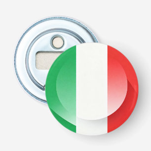 Italiaanse Vlag Knop Flessenopener Button Flesopener