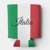 Italiaanse vlag koelbox en Italiaanse partij/sport Blikjeskoeler (Achterkant)