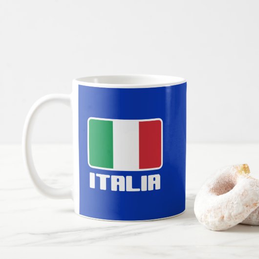 Italiaanse Vlag Koffiemok (Met donut)