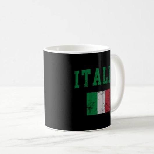 Italiaanse vlag koffiemok (Voorkant rechts)