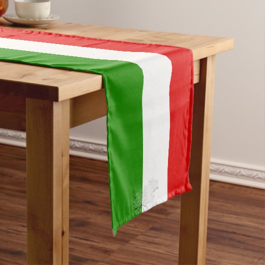 Italiaanse vlag korte tafelloper (Voorbeeld)