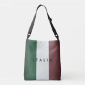 Italiaanse vlag: kruiszak van Italië Crossbody Tas (Achterkant)