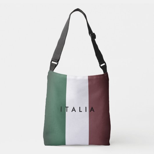 Italiaanse vlag: kruiszak van Italië Crossbody Tas (Voorkant)