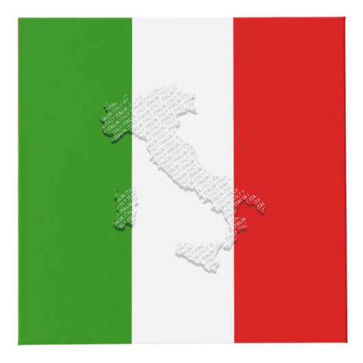 Italiaanse vlag kubus (Rechts)
