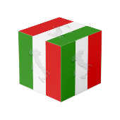 Italiaanse vlag kubus (Achter hoekig)