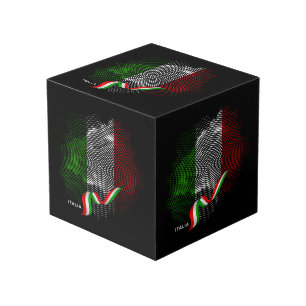 Italiaanse vlag kubus