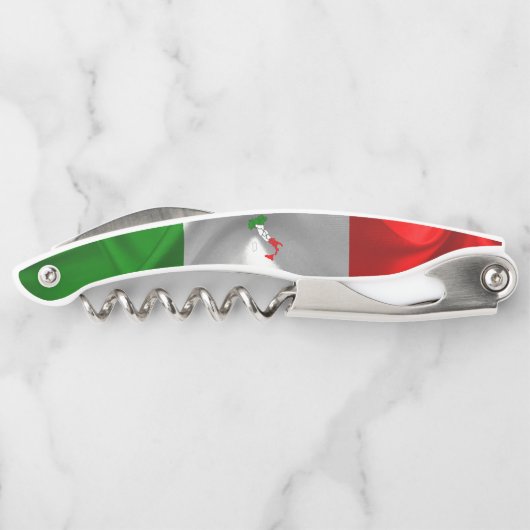 Italiaanse vlag kurkentrekker (Achterkant)