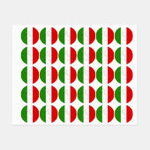 Italiaanse vlag labels (Vel)