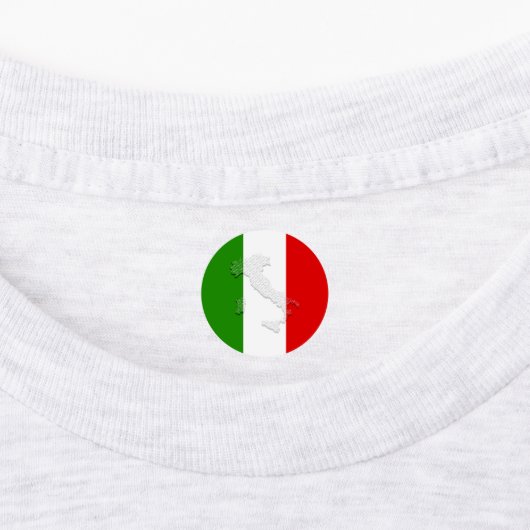Italiaanse vlag labels (Aangebracht)