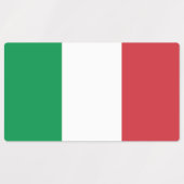 Italiaanse vlag labels (Design 1)