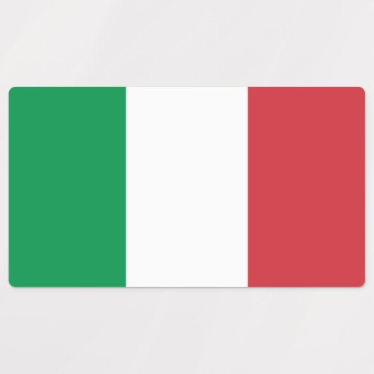 Italiaanse vlag labels (Design 1)