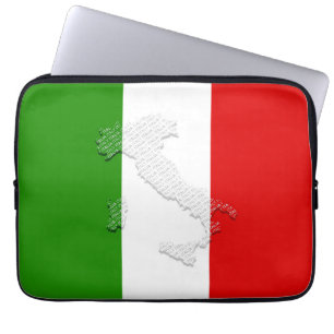 Italiaanse vlag laptop sleeve