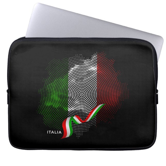 Italiaanse vlag laptop sleeve (Voorkant)