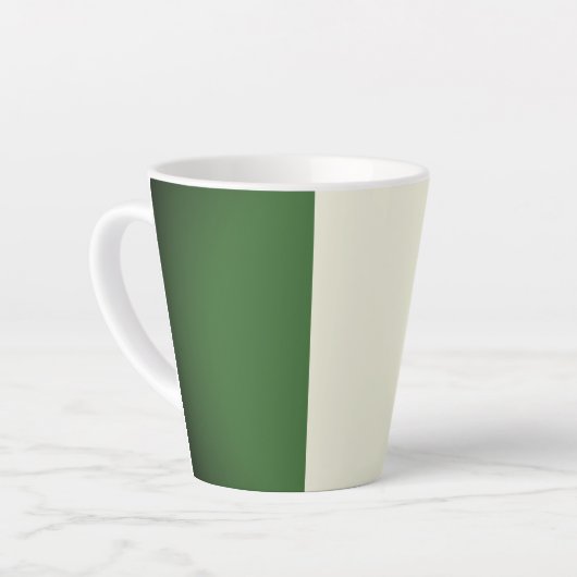 Italiaanse vlag latte mok (Linkerhoek)