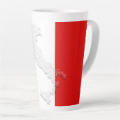 Italiaanse vlag latte mok (Rechterhoek)