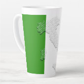Italiaanse vlag latte mok (Linkerhoek)