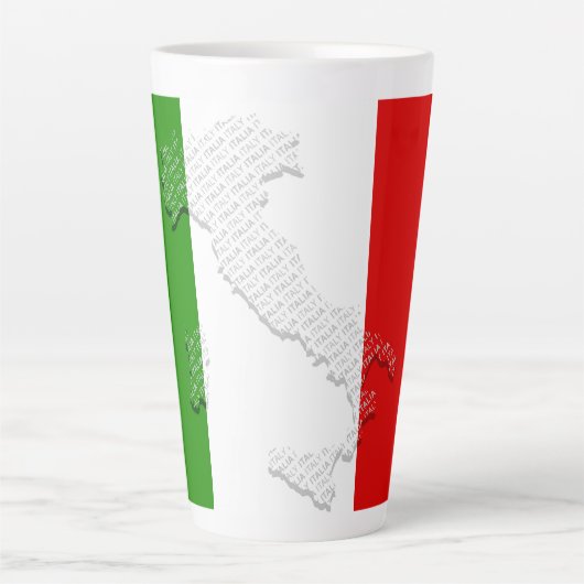 Italiaanse vlag latte mok (Voorkant)
