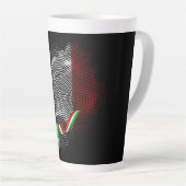 Italiaanse vlag latte mok (Rechterhoek)