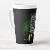 Italiaanse vlag latte mok (Linkerhoek)