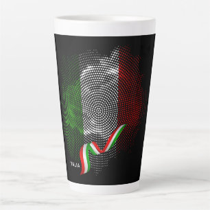 Italiaanse vlag latte mok